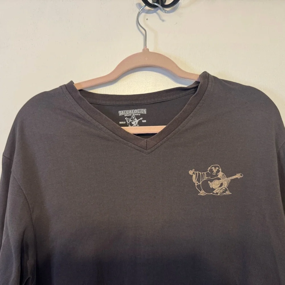 True‎ Religion World Tour Dark Gray Long Sleeve Shirt